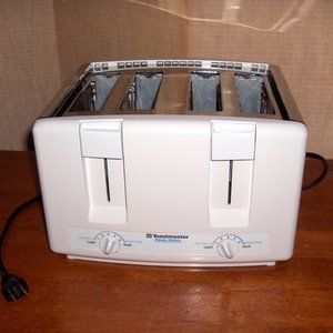 Toaster 1-4 Slice, Kenmore Toastmaster Cool Steel 01065C